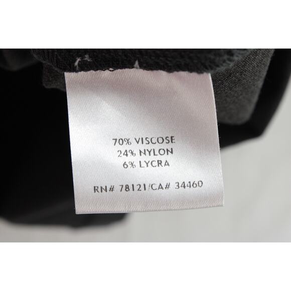 Eileen Fisher Dark Gray Pencil Skirt Womens M Stretch Capsule Goth Minimalist - Picture 4 of 6